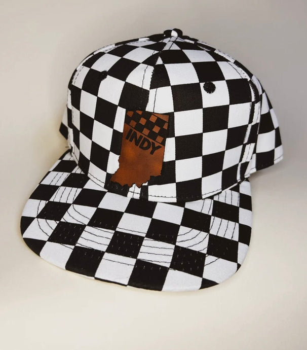 Checkered Indy hats (baby & adult)