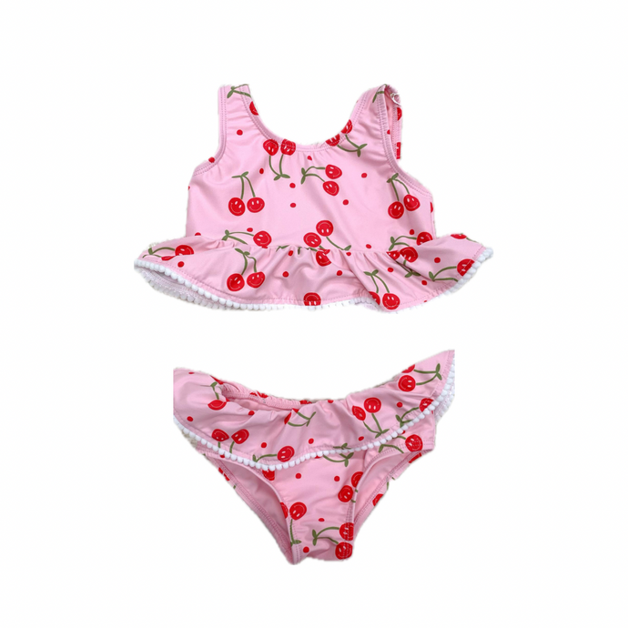 Girls Smiley Cherry Swim Suit