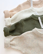 Load image into Gallery viewer, Chunky Knit Sweater | Vanilla