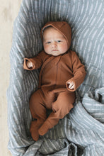 Load image into Gallery viewer, Rust Organic Cotton Ribbed Zipper