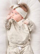 Load image into Gallery viewer, Quarter Zip Pullover - Almond Wash