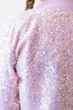 Load image into Gallery viewer, Lavender Sequin Jacket