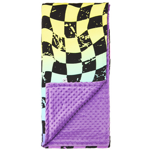 Rainbow Checker Blanket / Medium