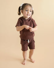 Load image into Gallery viewer, Terry Cargo Shorts Set | Chocolate