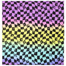 Load image into Gallery viewer, Rainbow Checker Blanket / Medium