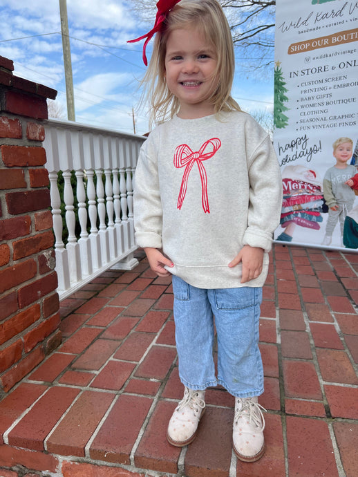 Kids Bow Sweatshirt