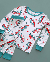 Load image into Gallery viewer, Bamboo Two Piece Set | Checkered Bolts