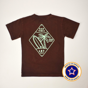 COCOA BEACH TEE - DARK BROWN
