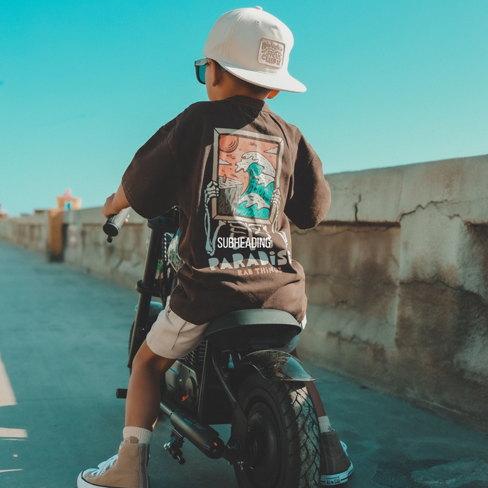 ANOTHER DAY IN PARADISE TEE - VINTAGE BROWN