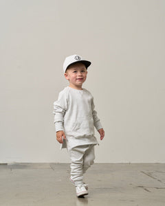 Pocket Pullover - Light Heather Grey