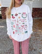 Load image into Gallery viewer, Whimsical Holiday Collage Sweatshirt