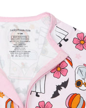Load image into Gallery viewer, Bamboo Zip Romper | Retro Ghost