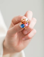 Load image into Gallery viewer, Ocean Blue Gemstone Ring
