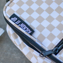 Load image into Gallery viewer, Tan Checkered Lunch Box