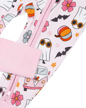 Load image into Gallery viewer, Bamboo Zip Romper | Retro Ghost