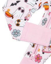 Load image into Gallery viewer, Bamboo Zip Romper | Retro Ghost
