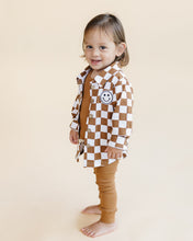 Load image into Gallery viewer, Cotton Shacket | Smiley Checkered Copper