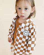 Load image into Gallery viewer, Cotton Shacket | Smiley Checkered Copper
