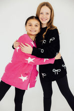 Load image into Gallery viewer, Bright Pink/Coconut Star Cozy Cardigan