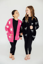 Load image into Gallery viewer, Bright Pink/Coconut Star Cozy Cardigan
