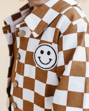 Load image into Gallery viewer, Cotton Shacket | Smiley Checkered Copper