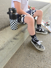 Load image into Gallery viewer, Checker Flame 16 Oz Water Bottle