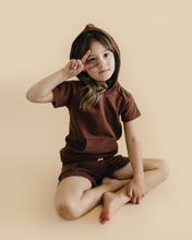 Load image into Gallery viewer, Terry Cargo Shorts Set | Chocolate