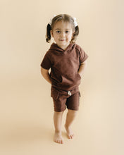 Load image into Gallery viewer, Terry Cargo Shorts Set | Chocolate