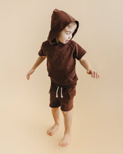 Load image into Gallery viewer, Terry Cargo Shorts Set | Chocolate
