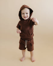 Load image into Gallery viewer, Terry Cargo Shorts Set | Chocolate