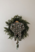 Load image into Gallery viewer, Bamboo Zip Pajamas | Santa Checkerboard