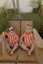 Load image into Gallery viewer, Girls Long Sleeve Swimsuit | Poolside