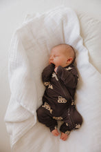 Load image into Gallery viewer, Bamboo Zip Pajamas | Bulldozer
