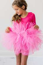 Load image into Gallery viewer, Hot Pink 3/4 Tutu Leotard