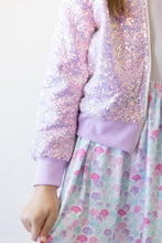 Load image into Gallery viewer, Lavender Sequin Jacket