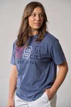 Load image into Gallery viewer, Adult USA Tee - Navy
