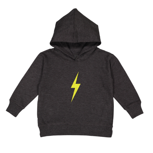 THE SPARK NEON YELLOW HOODIE - SMOKE