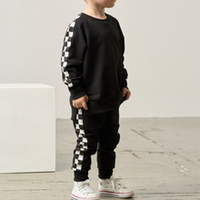 Load image into Gallery viewer, Side Checkered Jogger - Black