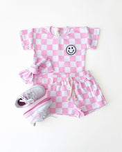 Load image into Gallery viewer, Checkered Shorts Set | Pink