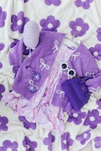 Load image into Gallery viewer, Lilac/Coconut Bow Cozy Cardigan