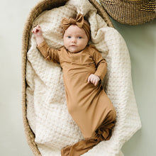 Load image into Gallery viewer, Mustard Bamboo Knot Gown