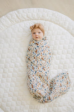 Load image into Gallery viewer, Harvest Floral Muslin Swaddle Blanket