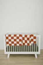 Load image into Gallery viewer, Rust Checkered Plush Blanket