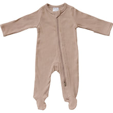Load image into Gallery viewer, Pale Pink Organic Cotton Ribbed Zipper