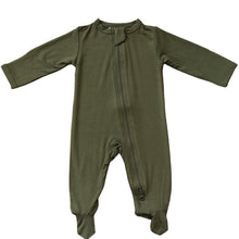 Load image into Gallery viewer, Olive Bamboo Zipper