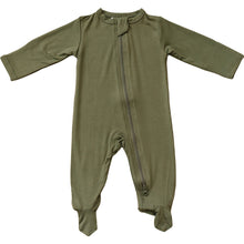 Load image into Gallery viewer, Olive Bamboo Zipper