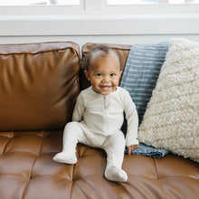 Load image into Gallery viewer, Vanilla Organic Cotton Ribbed Zipper