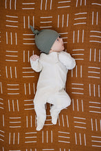Load image into Gallery viewer, Mustard Mudcloth Crib Sheet