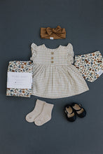 Load image into Gallery viewer, Gingham Ruffle Linen Dress