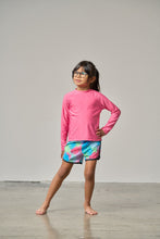 Load image into Gallery viewer, Boys Swim Short - Neon Watercolor